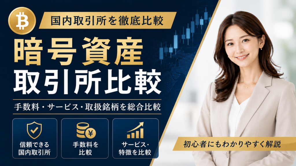 おすすめな暗号資産取引所を比較